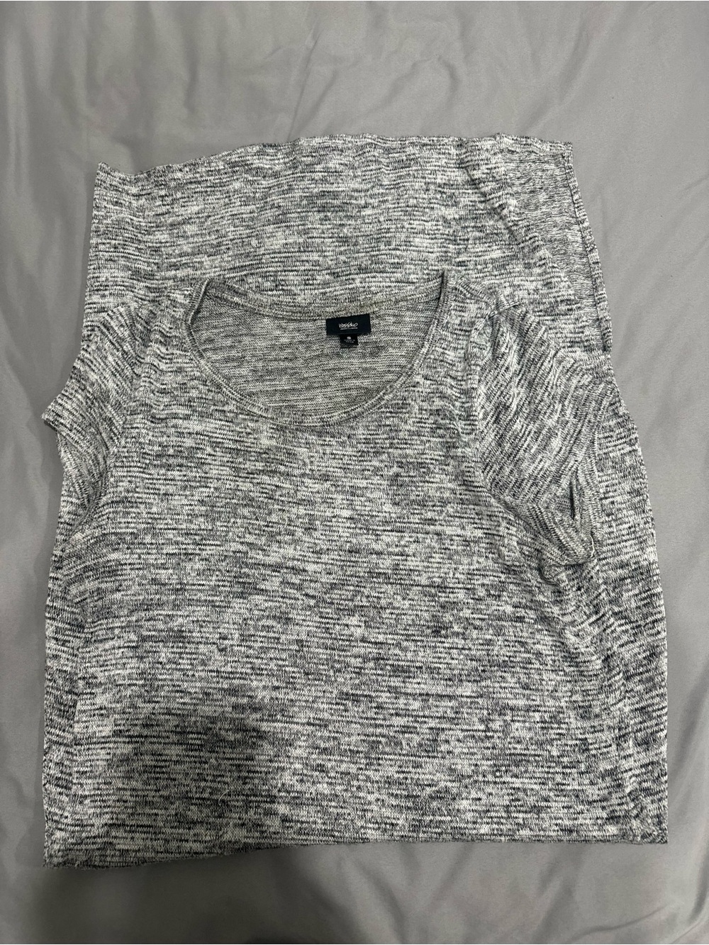 Wesc Heathered Gray Short Sleeve Scoop Neck Tee